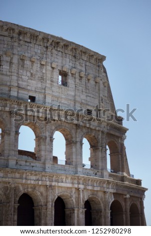 Ruine of Colosseum in Rome; Italy