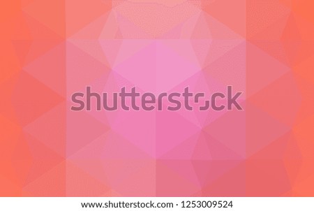 Light Pink vector template with gradient triangles. Creative geometric illustration in Origami style with gradient. Pattern for a brand book's backdrop.