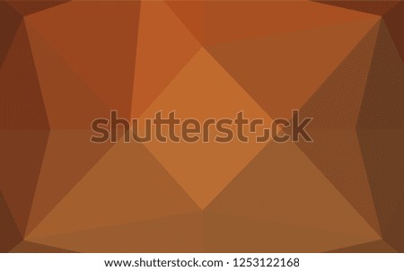 Light Orange vector shining hexagonal background. Shining colored illustration in a Brand new style. A completely new template for your business design.