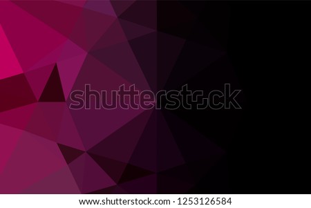 Light Purple vector abstract polygonal texture. A sample with polygonal shapes. The elegant pattern can be used as part of a brand book.