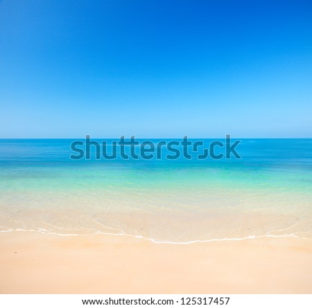 beach and sea Royalty-Free Stock Photo #125317457