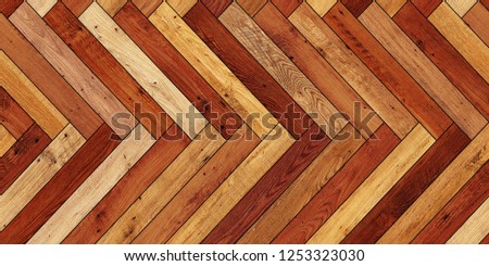Seamless wood parquet texture (horizontal herringbone various)