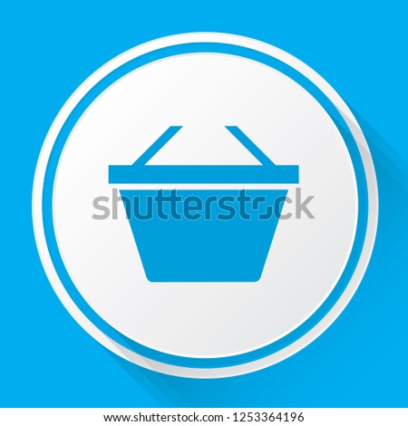 An Illustrated Icon Isolated on a Background - Basket