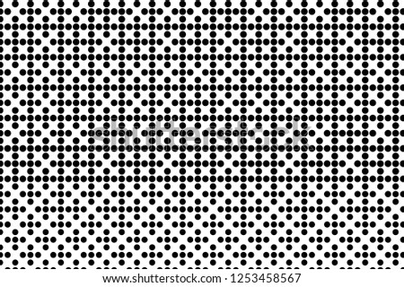 Halftone background. Digital gradient. Wavy dotted pattern with circles, dots, point small and large scale. Design element for web banners, posters, cards, wallpapers, sites, panels.