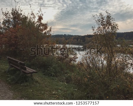 Lake Silbersee In Treffelstein And Tiefenbach - Bavaria, Germany