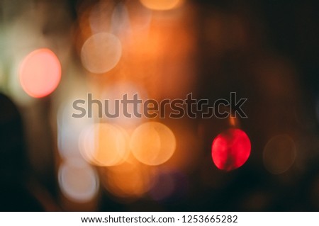 Christmas, New Year, holiday blurred background, bokeh, full colors.