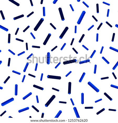 Light BLUE vector seamless, isometric background with straight lines. Shining colored illustration with sharp stripes. Template for business cards, websites.
