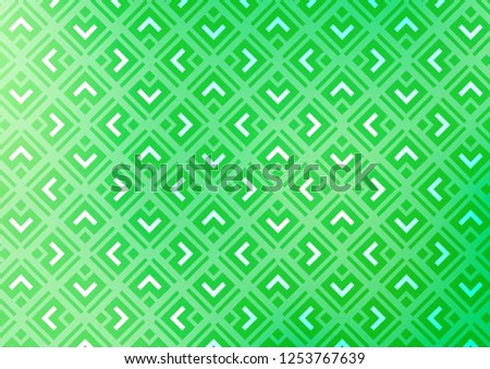 Light Green vector layout with lines, rectangle. Glitter abstract illustration with colorful lines, rhombuses. Backdrop for TV commercials.