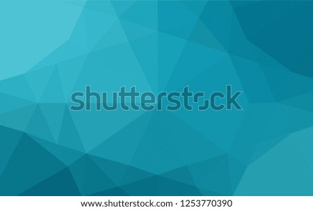 Light BLUE vector abstract mosaic backdrop. Colorful abstract illustration with gradient. The completely new template can be used for your brand book.