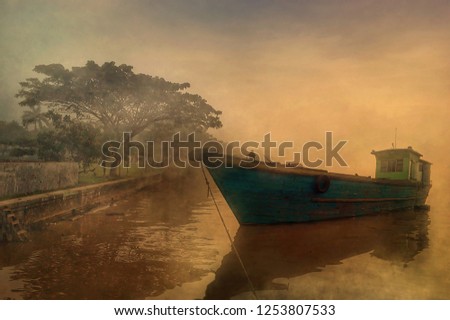 Mahakam river in the morning