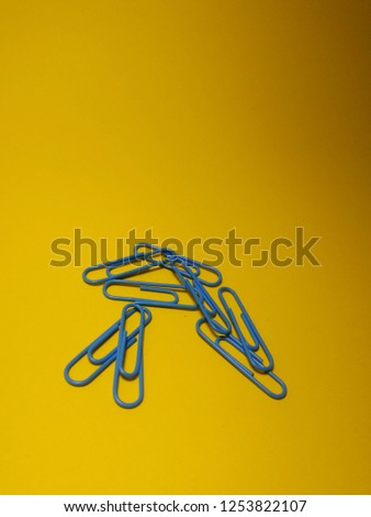 blue paper clips 