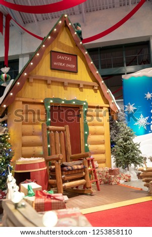 A Cute Santa's Workshop Scene
