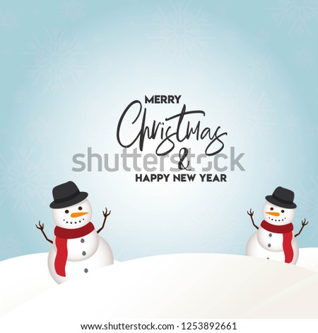 Merry Christamas design with creative design vector  Royalty-Free Stock Photo #1253892661