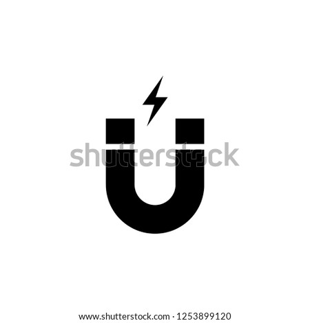 Magnet icon vector Royalty-Free Stock Photo #1253899120