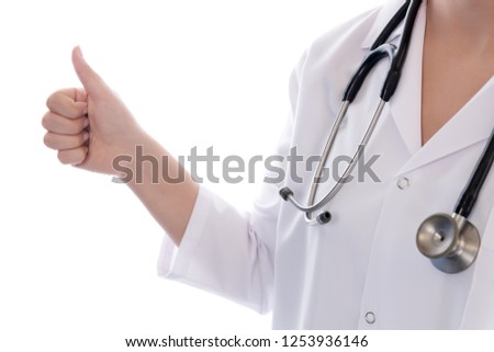 Doctor thumbs up