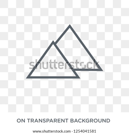 Terrain icon. Trendy flat vector Terrain icon on transparent background from Maps and Locations collection. High quality filled Terrain symbol use for web and mobile