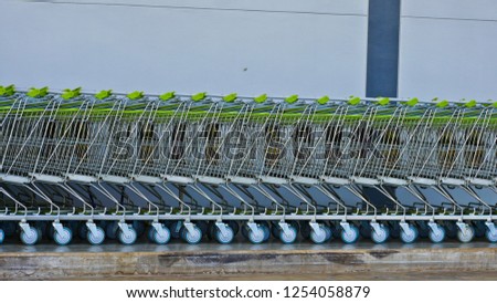 These are carts  for costumer  at supermarket of Thailand.