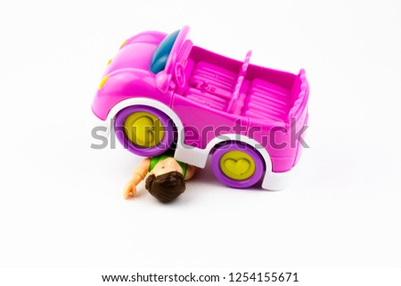toy car, imitation of accident
