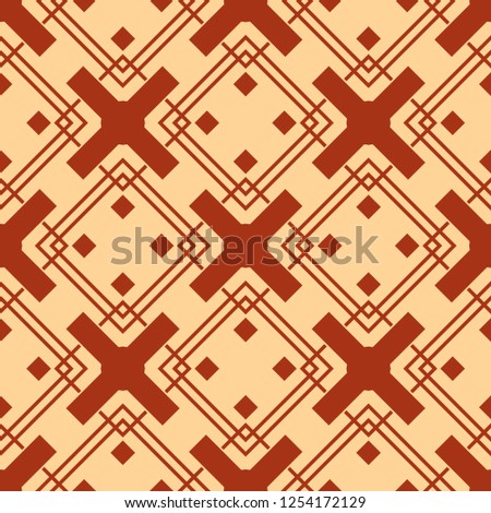 Abstract Art Deco Tiles Seamless Vector Pattern. Geometric texture. Repeating background.