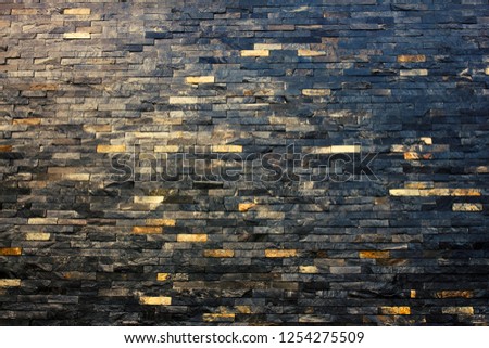 Black slate wall background,brick wall texture