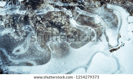 Beautiful vibrant picture of glacier and glacier lagoon with water and ice in cold white tones, Glacier Bay, icebergs in the water