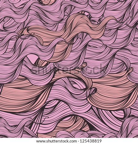 Seamless pink wave  pattern