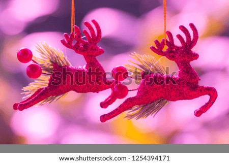 beautiful reindeer for Christmas ornaments decoration