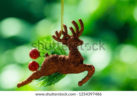 beautiful reindeer for Christmas ornaments decoration