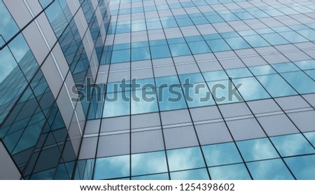 exterior of glass residential building