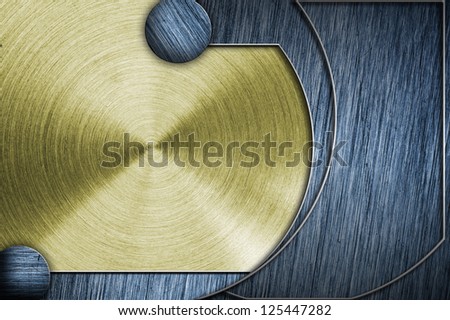 Toned metal panel. Background or texture