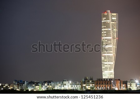 turning torso in MalmÃ?Â¶ Royalty-Free Stock Photo #125451236