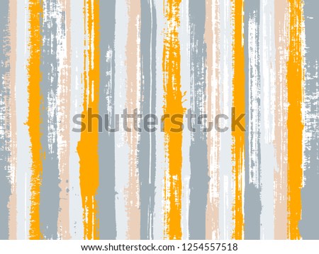 Watercolor strips seamless vector background. Ornament sample design for sailor suit. Brush stroke lines messy backdrop print pattern. Striped tablecloth textile print.