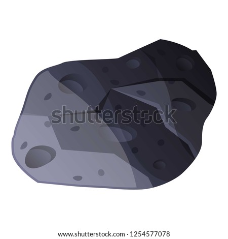 Meteorite icon. Cartoon of meteorite vector icon for web design isolated on white background