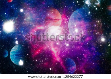 explosion supernova. Bright Star Nebula. Distant galaxy. Abstract image. Elements of this image furnished by NASA.