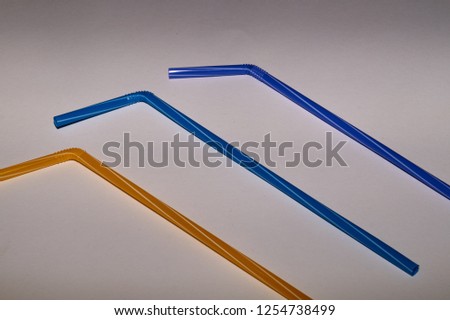 Stop using Plastic drinking straws, straws in different colors.