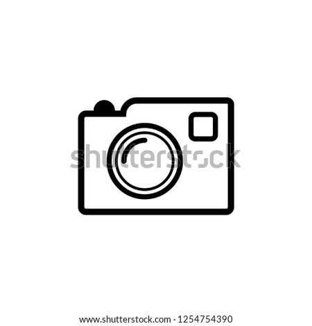 Camera Icon. Photography Equipment Vector Illustration Logo Template. EPS 10.
