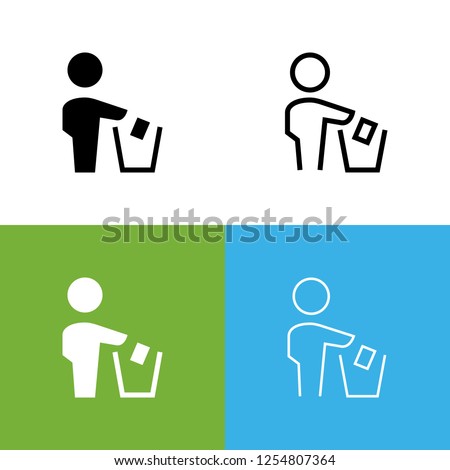 Dont Litter Icon Set