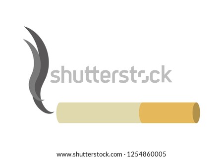Cigarette symbol isolated