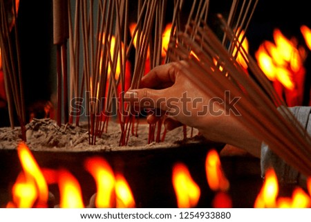 Incense for worship at Shrine