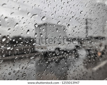 water drop on the window