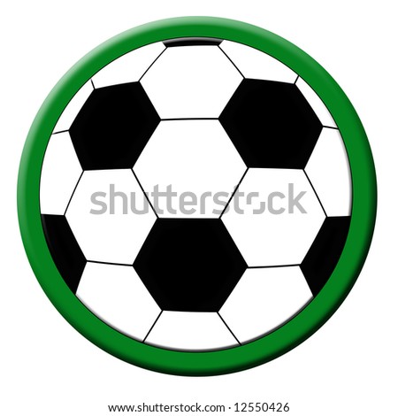 illustration of the soccer ball icon or button
