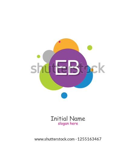 EB Initial logo template vector