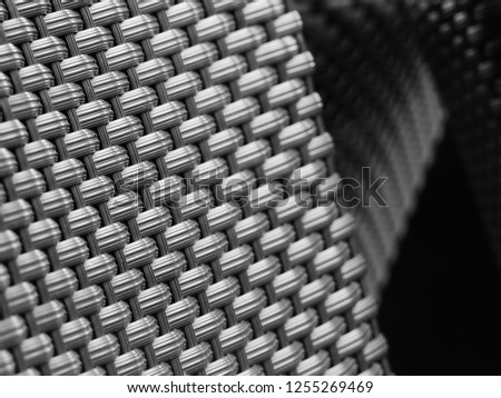 plastic pattern of chair black and white style