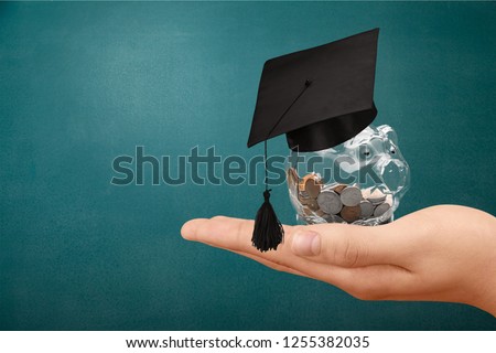 Education scholarship student icon investment money academic Royalty-Free Stock Photo #1255382035