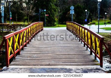 Beautiful colorful bridge