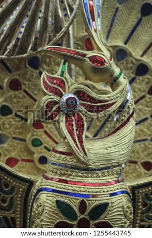 The texture of Thai art patterns