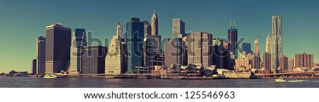 View of New York City Manhattan skyline