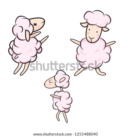 pink dancing sheep