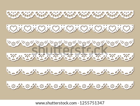 cotton lace fabric border, decorative vintage ornament