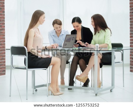 employees of the company making a financial report.